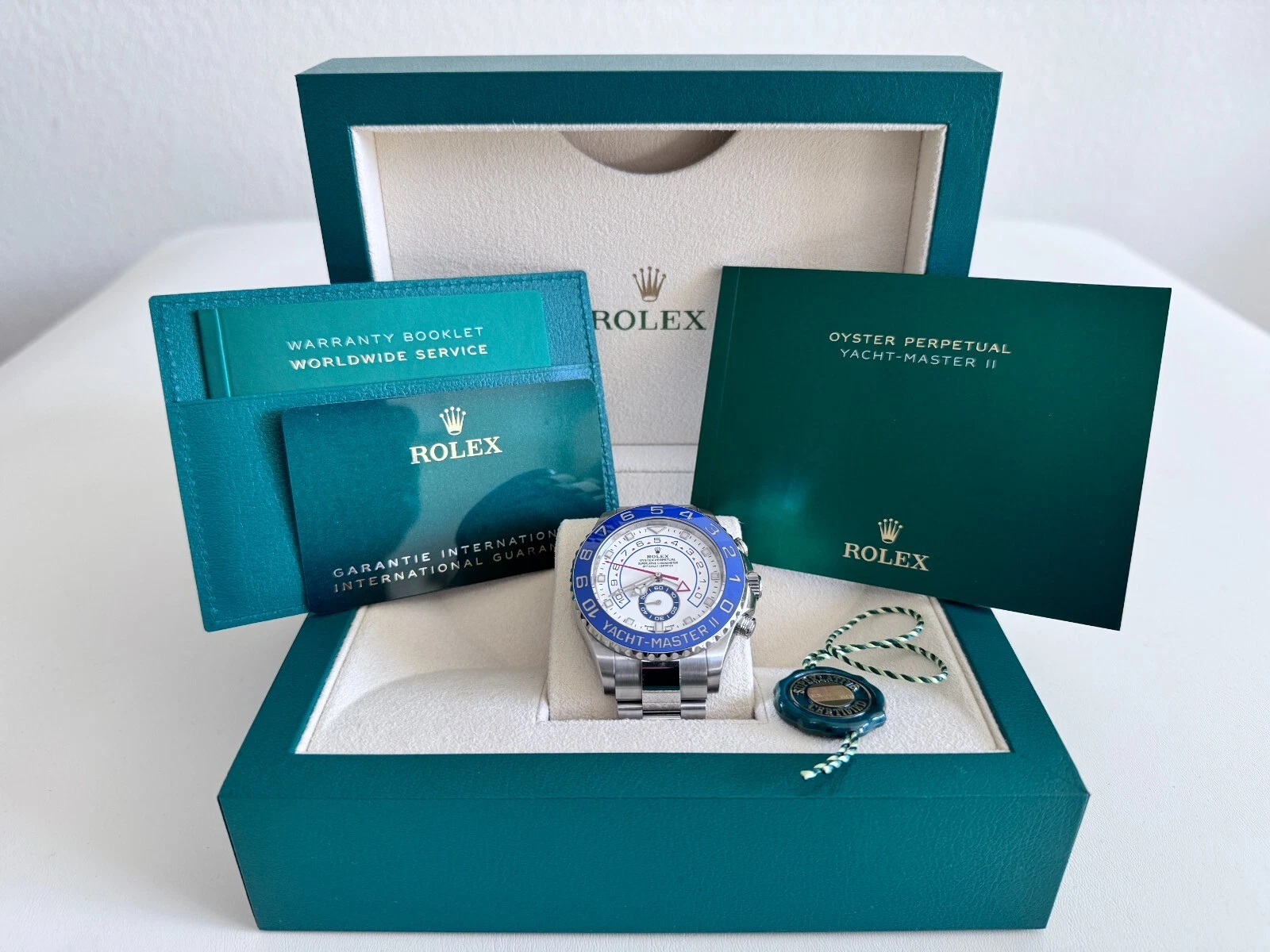 Rolex Yacht Master II 116680 with Full Set (Mercedes Hands)