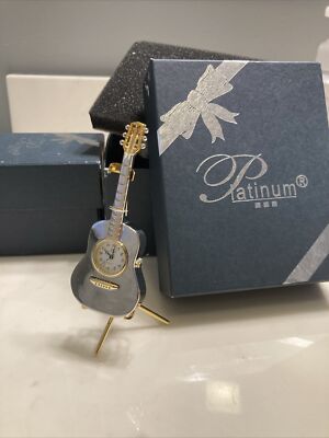 Platinum Brand Guitar Desk Clock