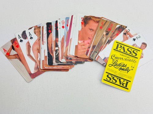VTG 1982 Chippendales Male Dancers Poker Gambling Deck Playing Cards -Complete - Picture 4 of 7