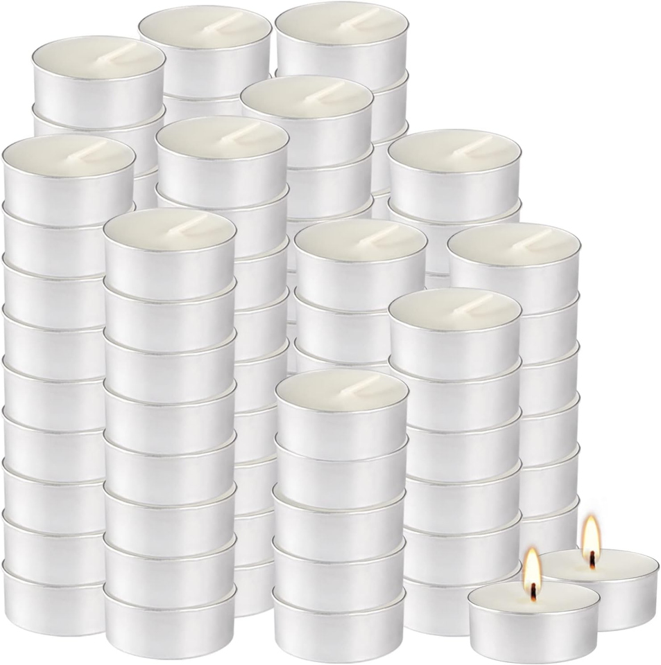 Votive Tealight Mini Unscented Candles,In Bulk,Long Lasting&Dripless