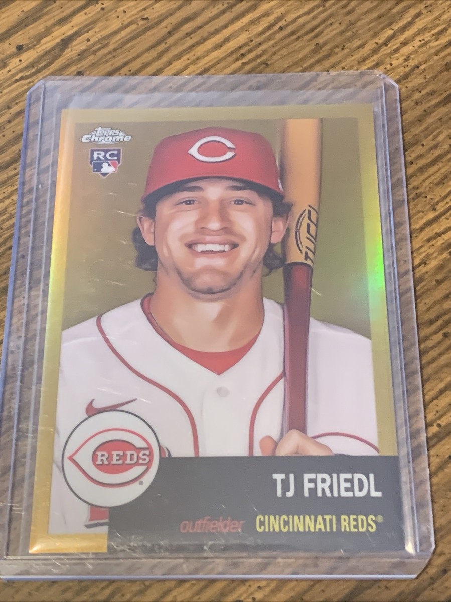 2022 Topps Chrome Platinum Anniversary TJ Friedl Gold