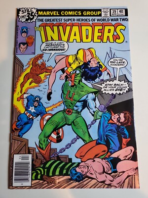 Invaders #39: ''Back From the Grave!'' Marvel 1979 FN/VF
