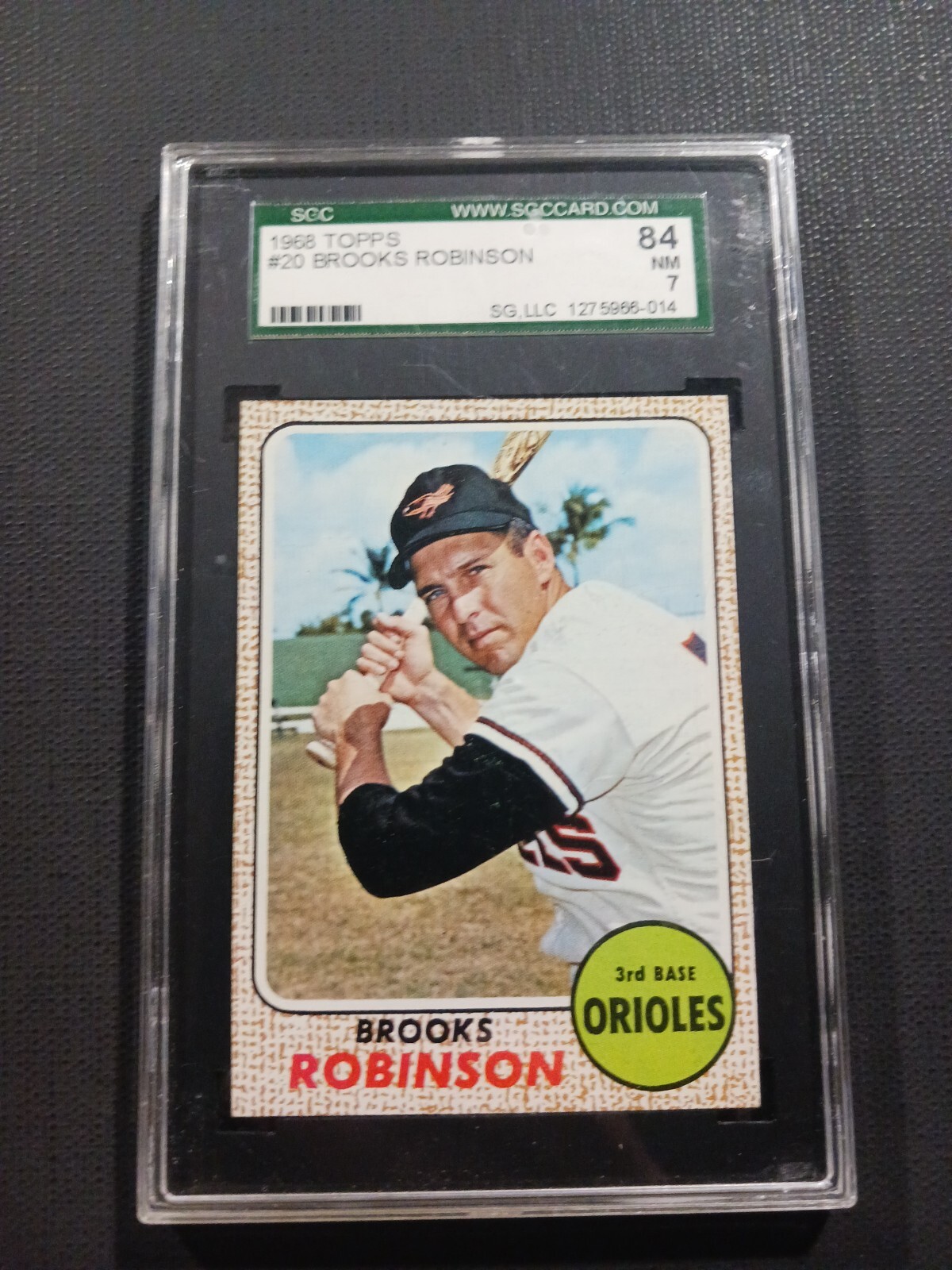 1968 Topps Brooks Robinson #20 Baltimore Orioles HOF⚾️⚾️💥 SGC 7 NM