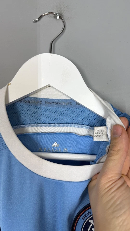 NEW YORK CITY FOOTBALL SHIRT ADIDAS HOME SOCCER JERSEY 2015 2016 YOUTH XL - Image 4 of 4