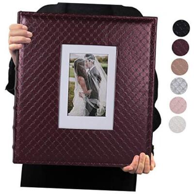 RECUTMS Photo Album 4x6 600 in Button Grain 600