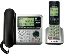 VTech Expandable Corded Cordless Phone Answering Machine Call Waiting 1 Handset