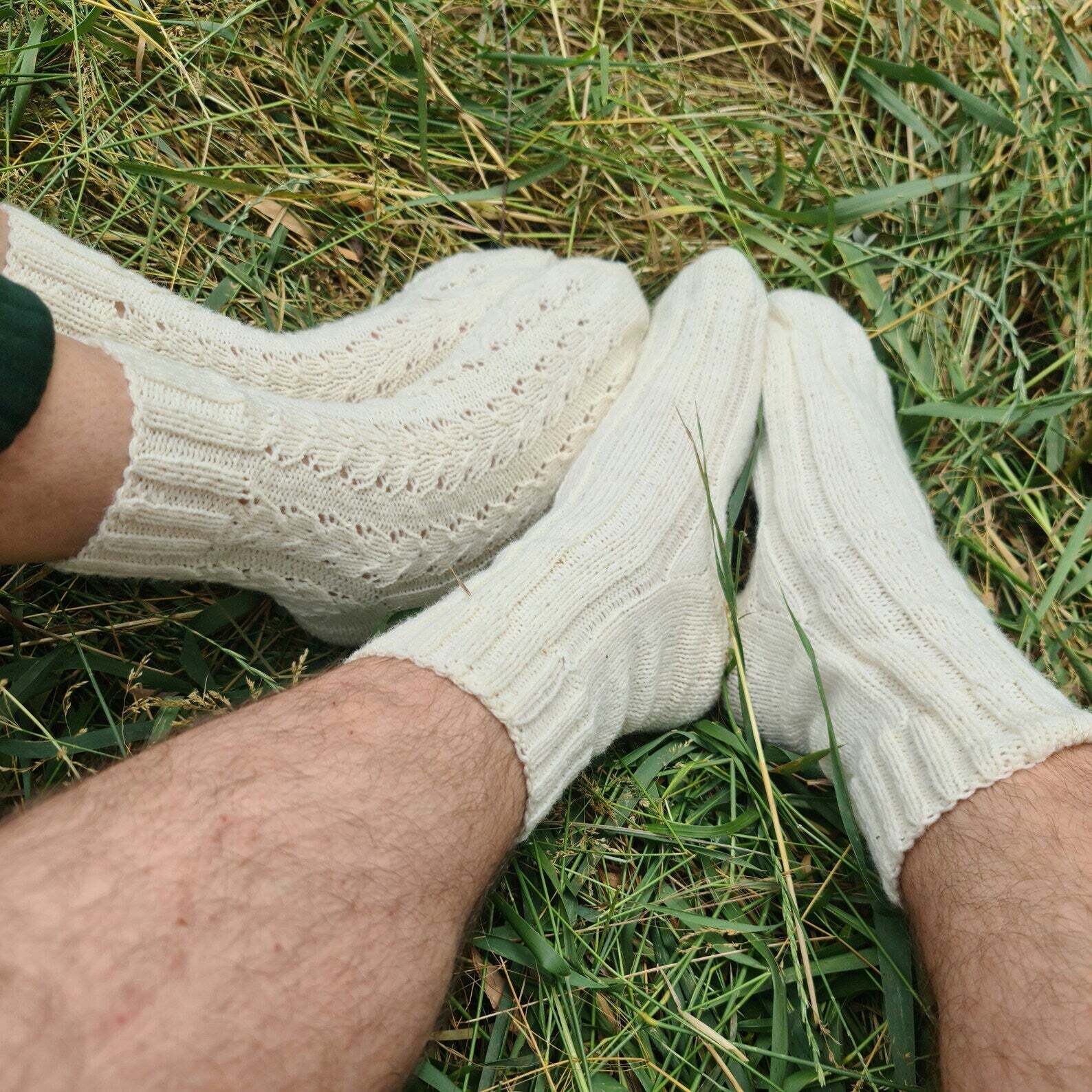 White Family Matching Sock Set image 2