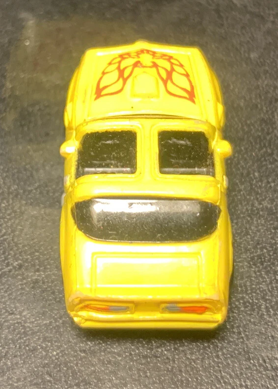 Vintage Galoob Micro Machines 1980s Yellow Pontiac Fire Bird And Pink Trans Am - Image 3 of 4