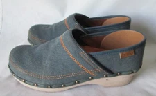 DANSKO US 9.5 to 10 W,  EU 40 Blue Canvas Classic Clog Shoes
