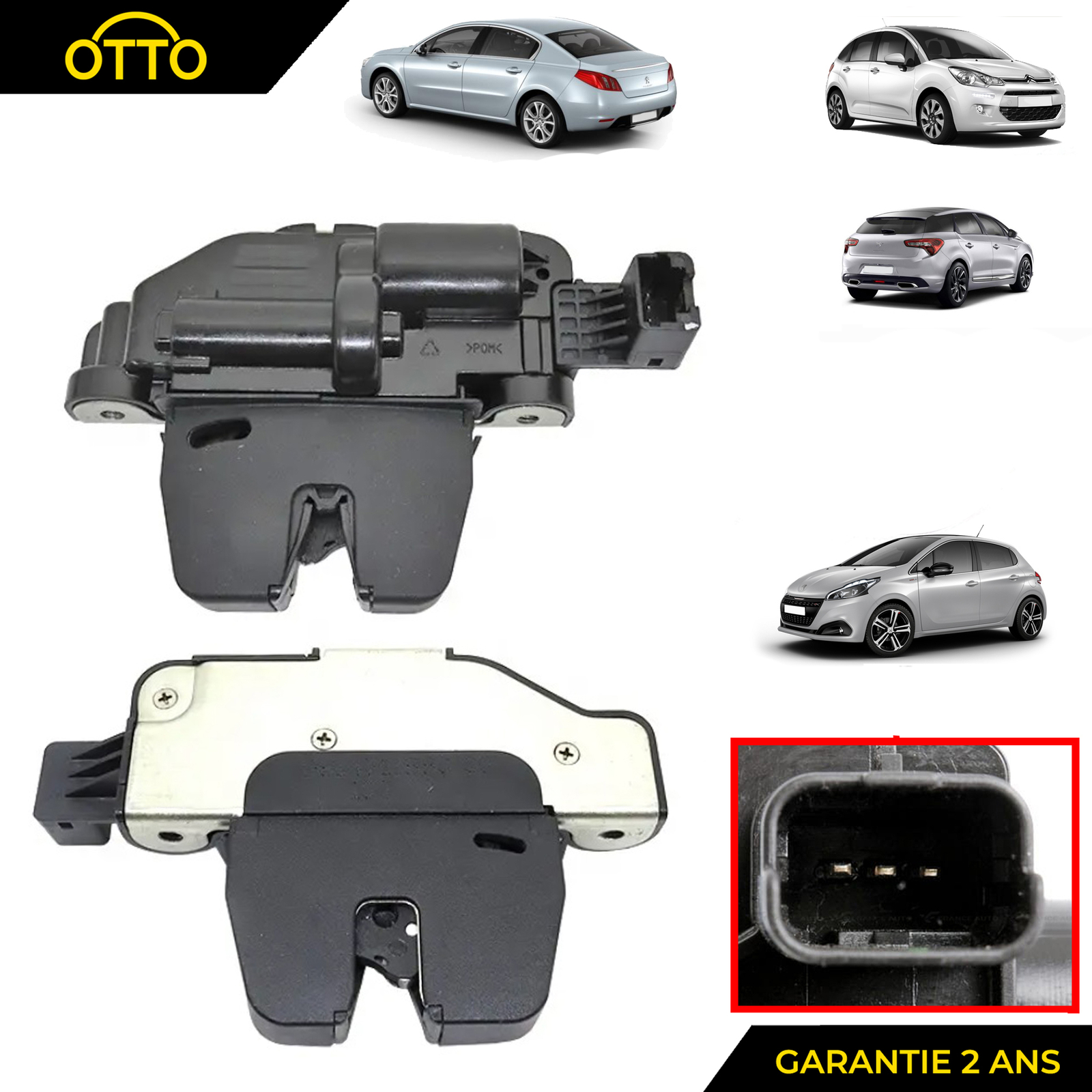 Serrure gâche électrique de coffre pour Citroën et Peugeot 8719F8