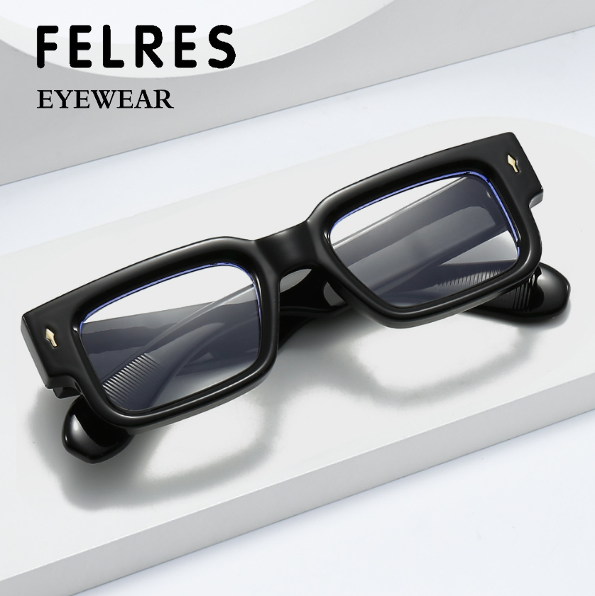 Blue Light Blocking Glasses For Women - Clear Square Reading Glasses With Full Frame 12 thumbnail image