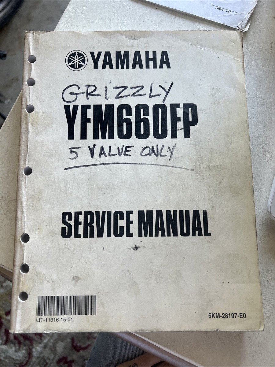 Yamaha YFM660FP Service Manual 11616-15-01 | eBay