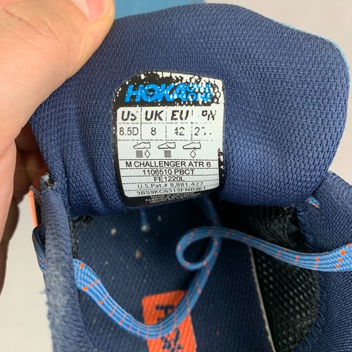 Hoka One One Mens Shoes 8.5D Provincial Blue Carrot Orange Challenger ATR 6 - Bild 12 von 13