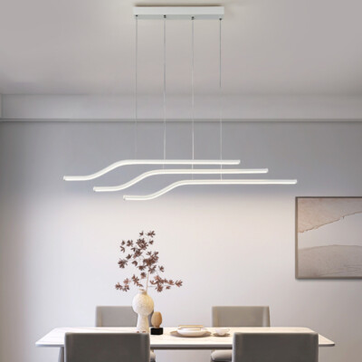 Kitchen Pendant Light Home Lamp Bar White Ceiling Lights LED Chandelier Lighting