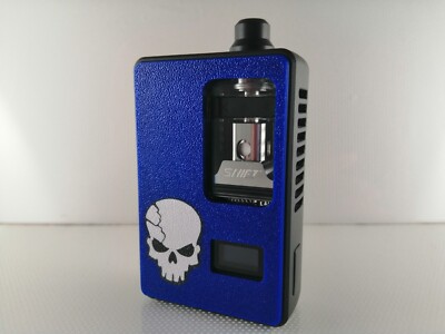 San AIO 3D gedrucktes einzelnes Hauptpanel in Electric Blue mit Schwarz-Weiß Motiv.