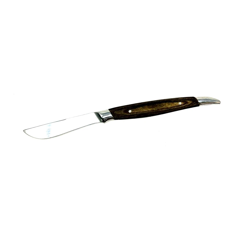 3 in Stainless Steel Combo Blade, Kitchen Knife, Wood Handle, Made in Japan
