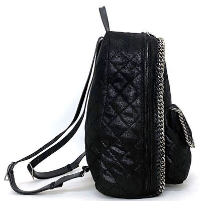 Stella Mccartney Backpack Black Falabella Quilted Chain Stella Mccartney Backpack Black Falabella Quilted Chain