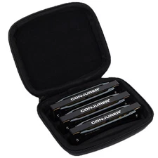 Blues Harmonica Set of 3 10Hole Diatonic Harmonica Set for Beginner Mouth Organ