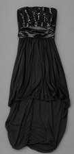 Sisters Point Kleid Schwarz Pailletten Chiffo...