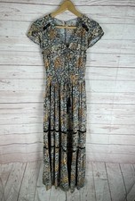 AMERICAN EAGLE OUTFITTERS Sz XS Floral Fit and Flare Maxi Dress Cottage Boho
