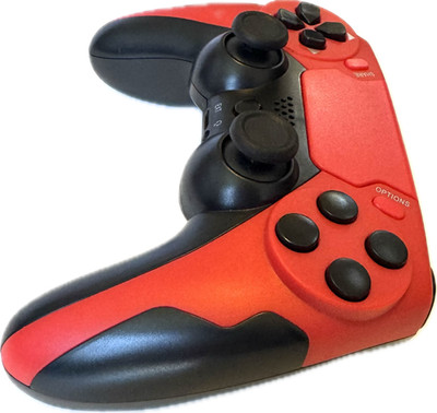 Controller for PS4, Red Color, Compatible with PS4 and PC