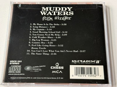 MUDDY WATERS - Folk Singer - CD - Mobile Fidelity Sound Lab - VG + COND. - RARE