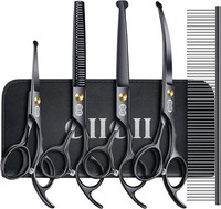 Ciicii Hundeschere, 7 Zoll Profi Fellschere Hunde Set Mit Runder