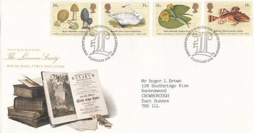 Linnean Society GB  RM FDCBurlington House London W1 1988 (151851)
