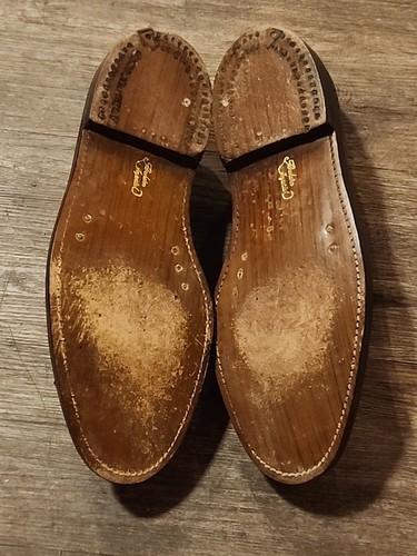 VTG FLORSHEIM Imperial Long Wingtip Shoes Men's Sz 10 E Brown 93602 Preowned - Picture 7 of 7