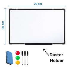 MAGNETIC WHITEBOARD SMALL LARGE WHITE BOARD DRY WIPE NOTICE OFFICE SCHOOL HOME