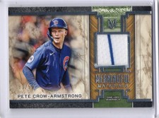 2025 Topps Museum Collection Pete Crow-Armstrong Meaningful Material Relics/99