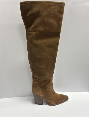 Vince Camuto Women’s Paulie Over The Knee Boots Brown, Size 11M, Wide Calf 