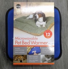 K H Pet Products Microwavable Pet Bed Warmer Blue 9" x 9"