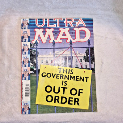 *ERROR TOP OF MAGAZINE IS TRIMMED OFF RARE Ultra Mad #2 Magazine #136 April 1999