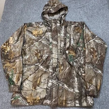 Gamehide Men's Real Tree Camo Hooded Hunting Jacket Size L