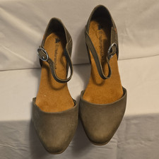 El Naturalista Womens Brown Leather Flats Ank...