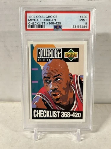 1994 Collector's Choice Michael Jordan Checklist #420 Basketball PSA 9 MINT