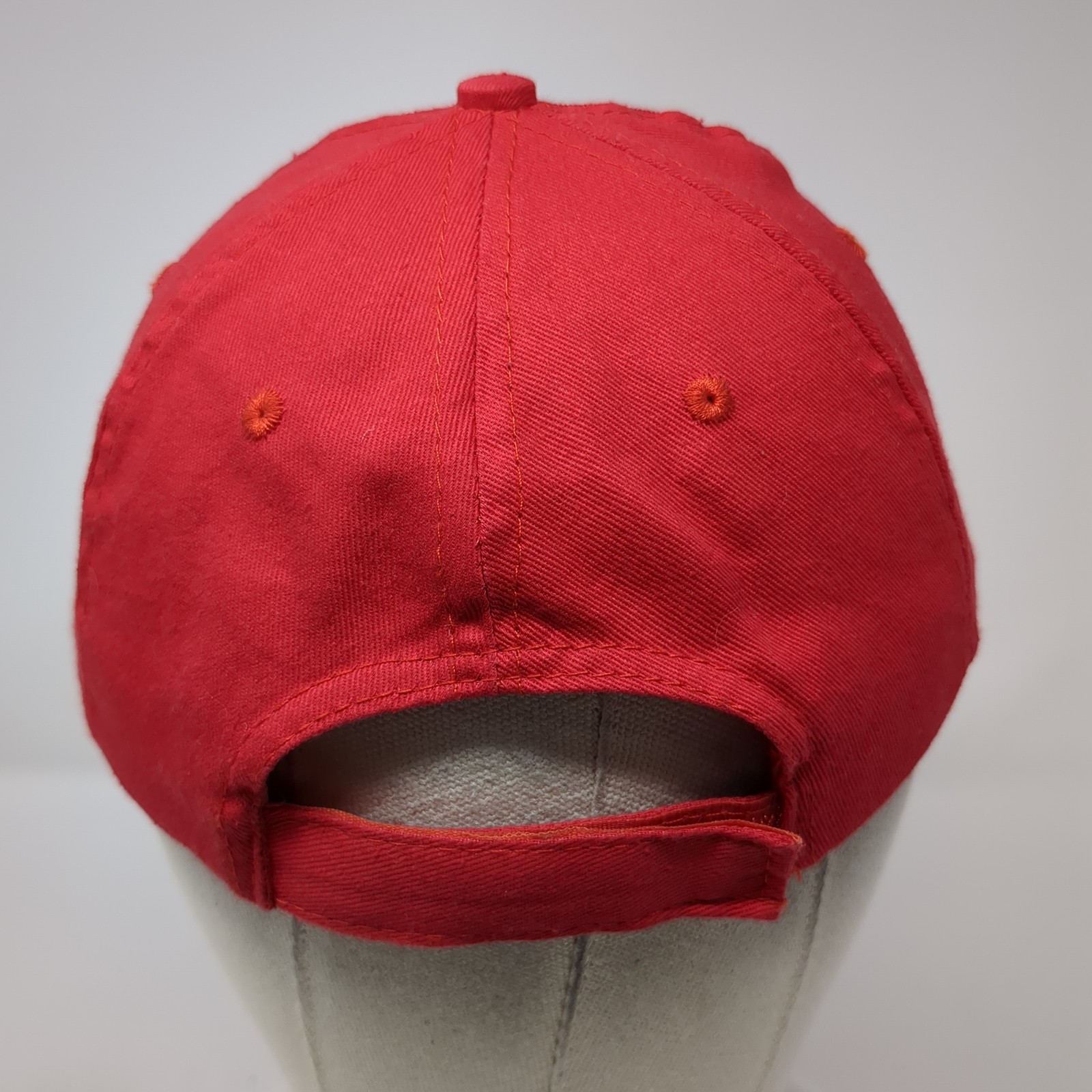 Budweiser Strapback Baseball Hat Red One Size Adj… - image 6