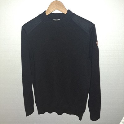 Moncler Grenoble Women s Unisex Sweater Size Large Navy 100% Wool Italy
