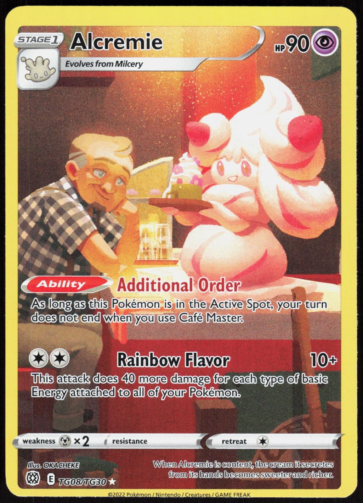 Alcremie TG08 Brilliant Stars Trainer Gallery - Holo Pokemon NM/M