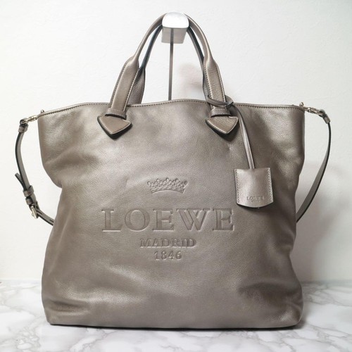 [Good condition] LOEWE Heritage genuine leather tote bag 2WAY A4 compatible