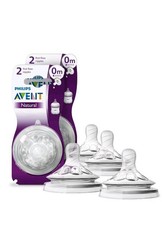Philips Avent Natural First Flow Nipple, 4 Pack, 0