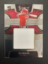 2022 Panini Select #RJS-TF TJ Friedl Rookie Jumbo Swatch Cincinnati Reds