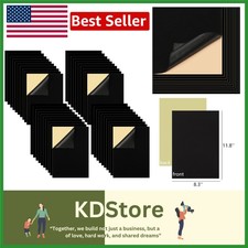 40pcs Black Self Adhesive Felt Sheets A4 for Craft  DIY Drawer Jewelry Liners