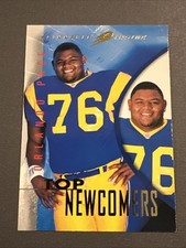 Orlando Pace 1997 Pinnacle Inside Top Newcomers Rookie Card RC #123 RAMS HOF