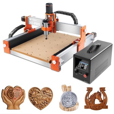 FoxAlien CNC Router Machine XE-PRO with Ball Screws, 400W Spindle 3-Axis