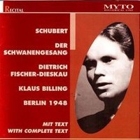 Schwanengesang Von Fischer-Dieskau, Billing | Cd | Zustand Neu