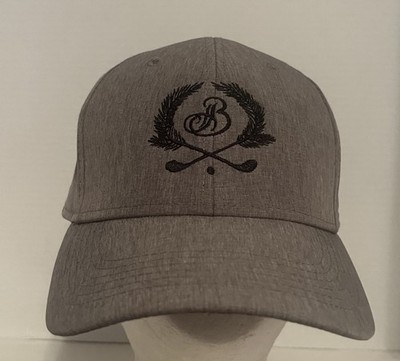Gray Style Golf Hat Cap Featuring B Monogram Crest Colorado State Flag On Side