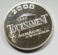 2000 Poker Tournament | .999 Silver 1 oz Sports Round | The Orleans 113.93 per troy oz