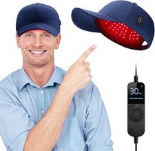 Laser Hair Growth Cap, Red Light Therapy Hat, Blue LED Hair Loss Treatment